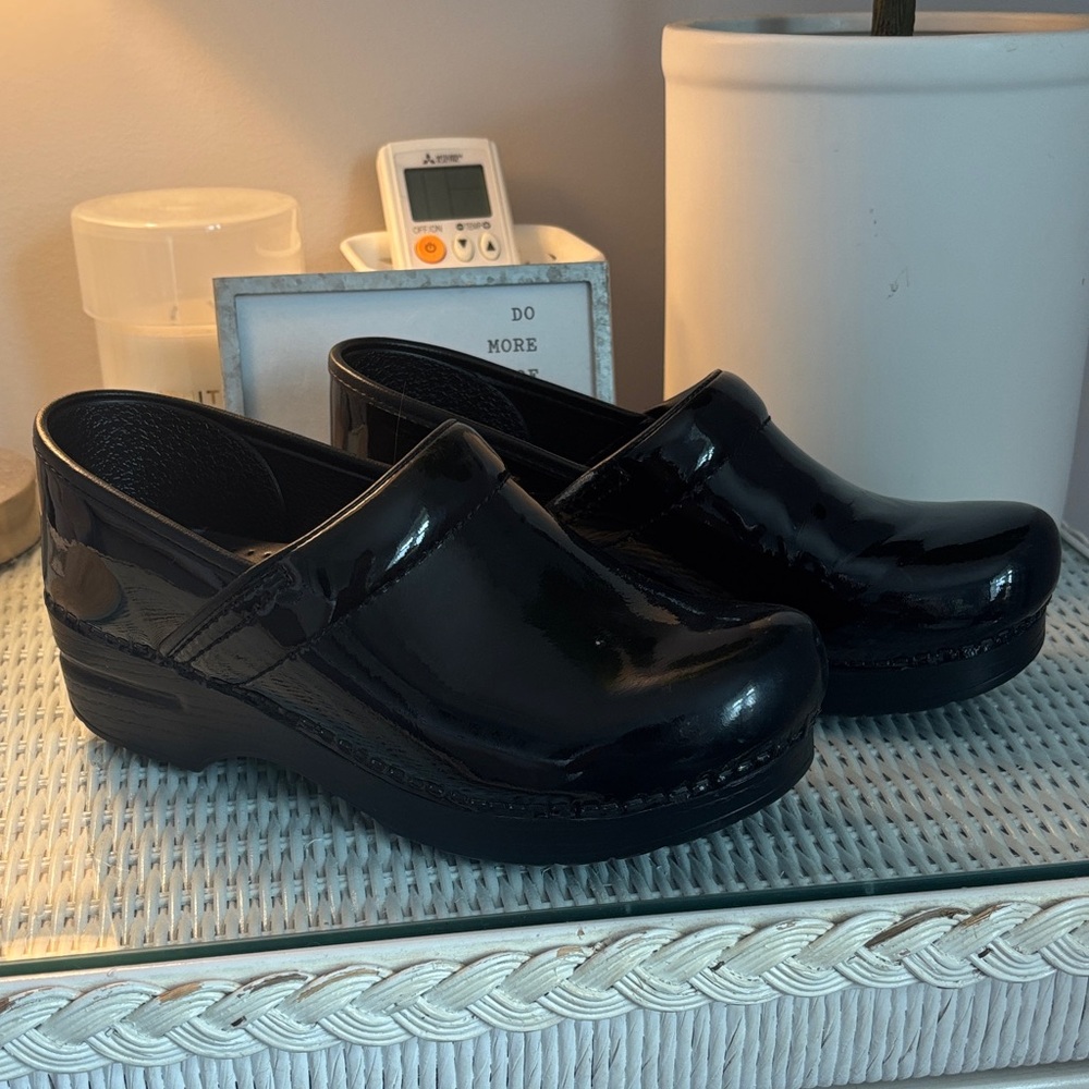 Dansko Patent Leather Clogs